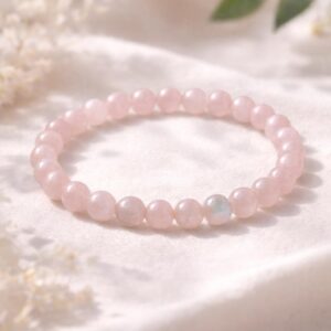 Bracelet Quartz Rose - pierres de taille moyenne